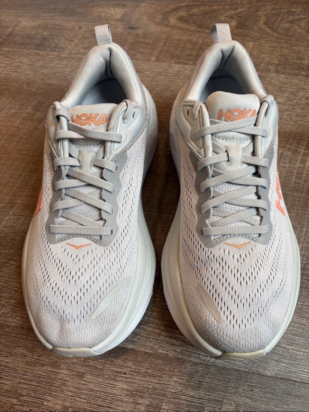 Hoka Bondi 8 Running Shoes Women’s 8.5 Harbor Mist/Lunar Rock Athletic - Picture 2 of 9